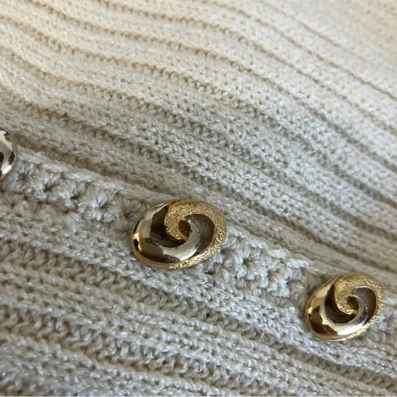 St. John Knits Vintage Cream Sweater Dress - Picture 14 of 14